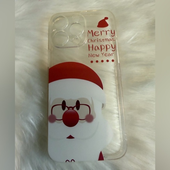 Apple Other - IPhone 15 max pro Santa Claus Christmas Phone Case - Red and White